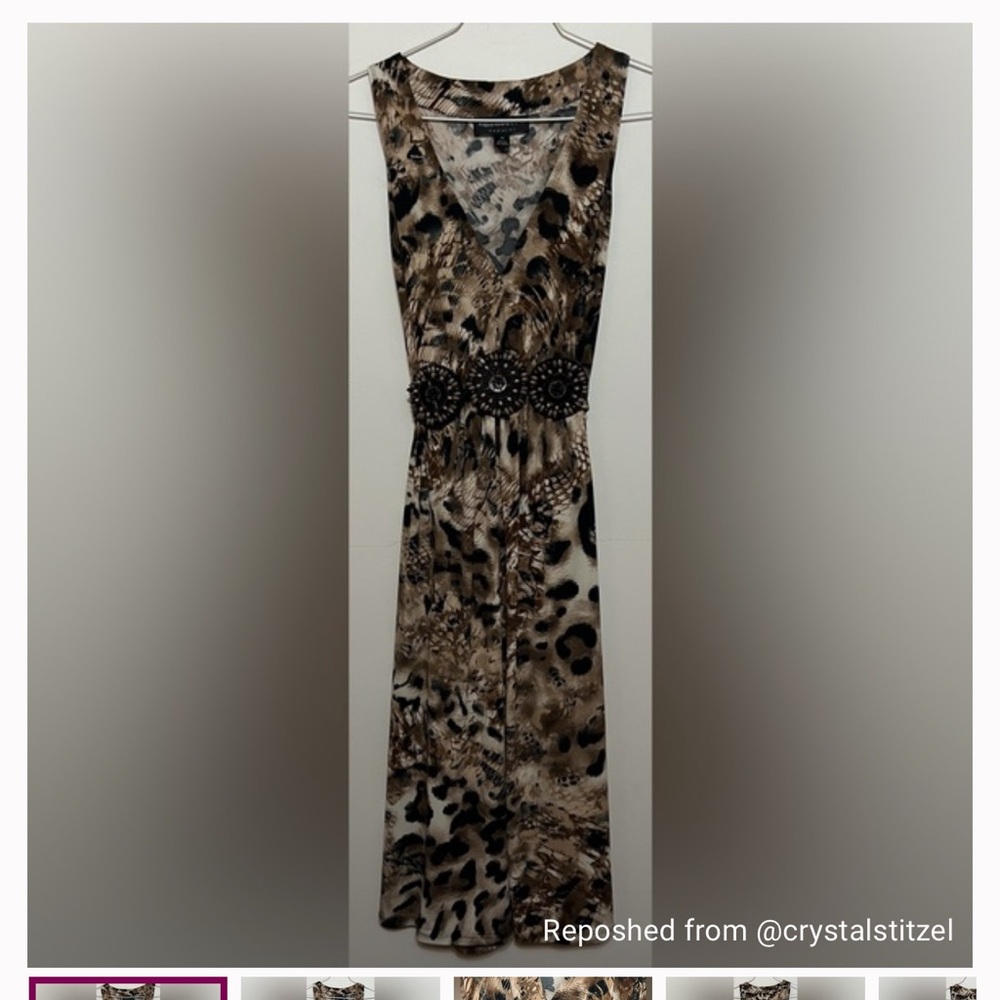 Animal Print Sleeveless Dress